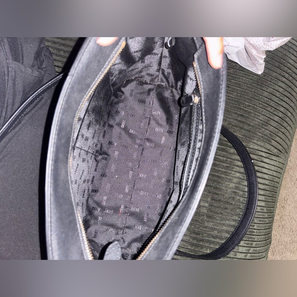 DKNY Black Monogram Tote - Picture 4 of 10